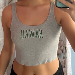 brandy melville hawaii crop top